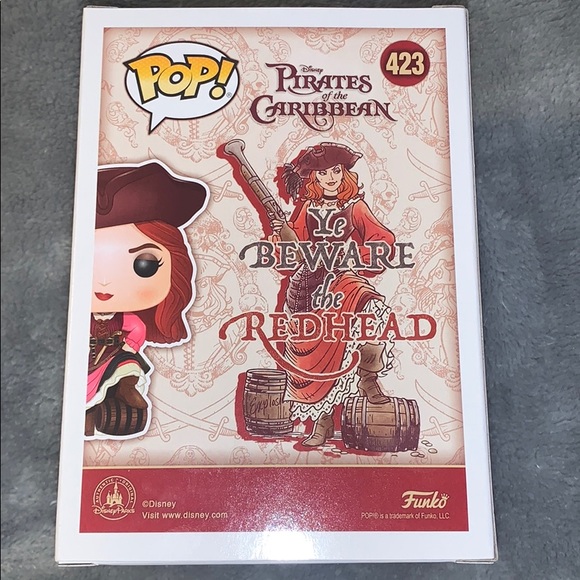 Disney Parks Exclusive Funko Pop Pirates Redd 423 - Picture 8 of 10
